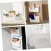 Punch-Free Wall-Mounted Plastic Storage Bin – Single Cabinet Door Organiser (S or L)