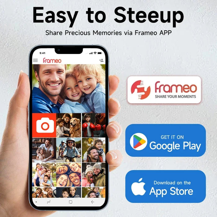 10.1-inch WiFi Digital Photo Frame – 1280×800 IPS Touchscreen, 32GB