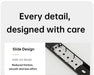 Metal Slide‑Rail Pull‑Out Cabinet Organiser with Self‑Adhesive Base