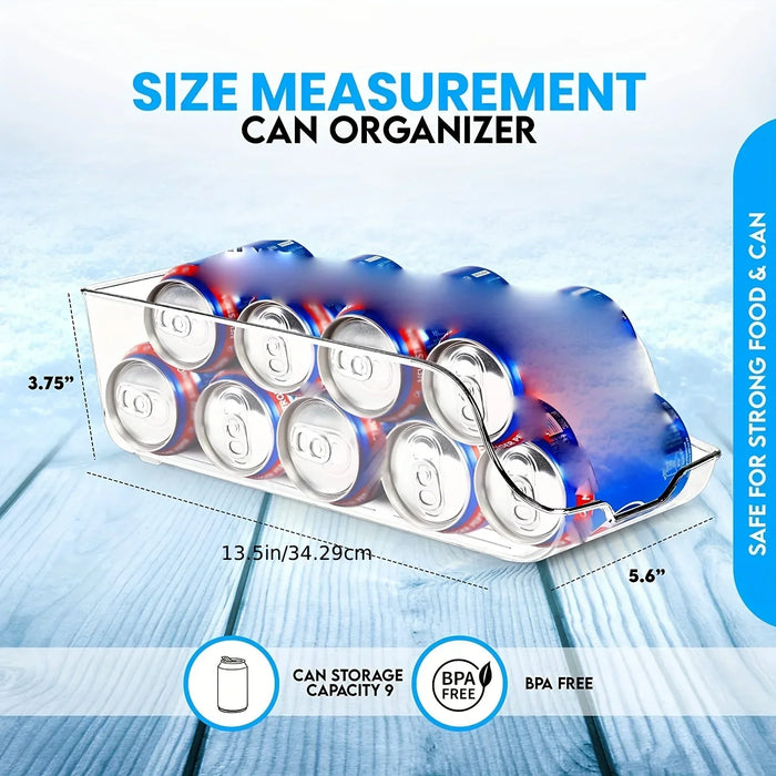Fridge Storage Boxes – Stackable Plastic Organisers for Cans & Pantry