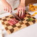 End-grain Rubber Wood Chopping & Serving Board (Flippable) — JT549