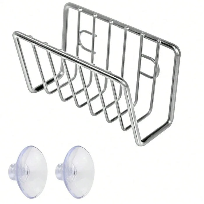 Multifunctional M‑Shaped Sponge Holder — Kitchen Sink Caddy Organizer, Rustproof Iron Sponge Caddy