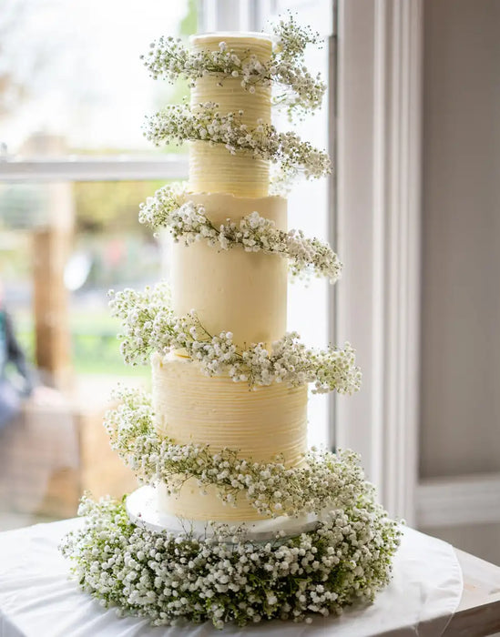 Foldable Acrylic Spiral Cake Stand – Reusable Tiered Display for Weddings & Birthdays
