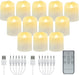 Rechargeable LED Tea Lights with Timer & Remote — Flameless Candles for Weddings & Home