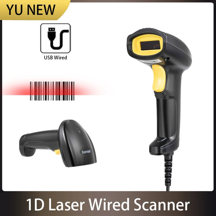 Handheld 1D & 2D Barcode Scanner – Wired and 2.4G Wireless Bluetooth Models