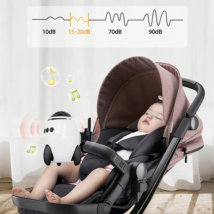 Portable Stroller Rocker — Vibrating Soother with White Noise & Bluetooth Speaker