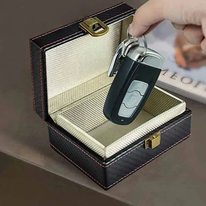 Anti-Theft Faraday Box — RFID Signal-Blocking Key & Phone Protector