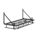 60cm Wall-Mounted Kitchen Organiser Rack with 10 Hooks – Black