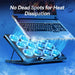 12-Fan Laptop Cooling Pad for 12–17.3 inch Laptops with Dual USB & Phone Stand