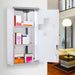 Lockable Wall‑Mounted Medicine Cabinet with Safety Glass Door, Silver, 48cm