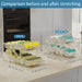 2-Tier Rolling Can Dispenser – Expandable Fridge Can Organiser