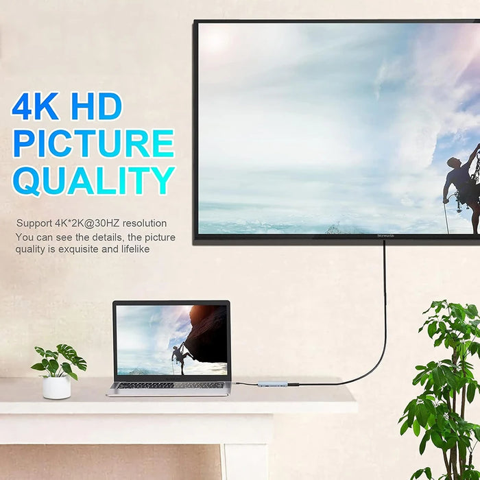 11-in-1 USB-C / Thunderbolt 3 Hub Docking Station with 4K HDMI, VGA, 100Mbps Ethernet, PD 100W, SD/TF, Audio