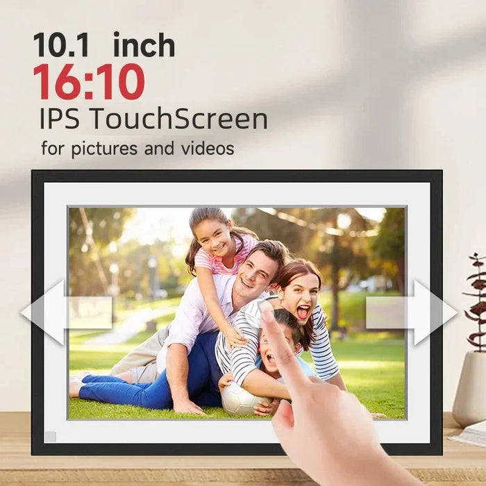 10.1-inch WiFi Digital Photo Frame – 1280×800 IPS Touchscreen, 32GB