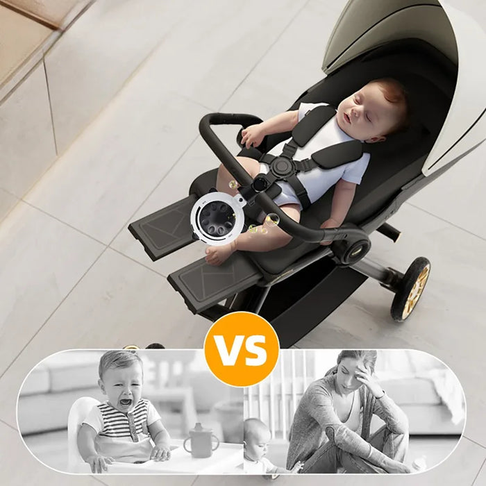Portable Baby Soother — Bluetooth Sleep Aid & Rocker, USB‑C Rechargeable (White)