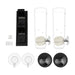 3L Wall‑Mounted Double Cereal Dispenser — Black with Measuring Cups