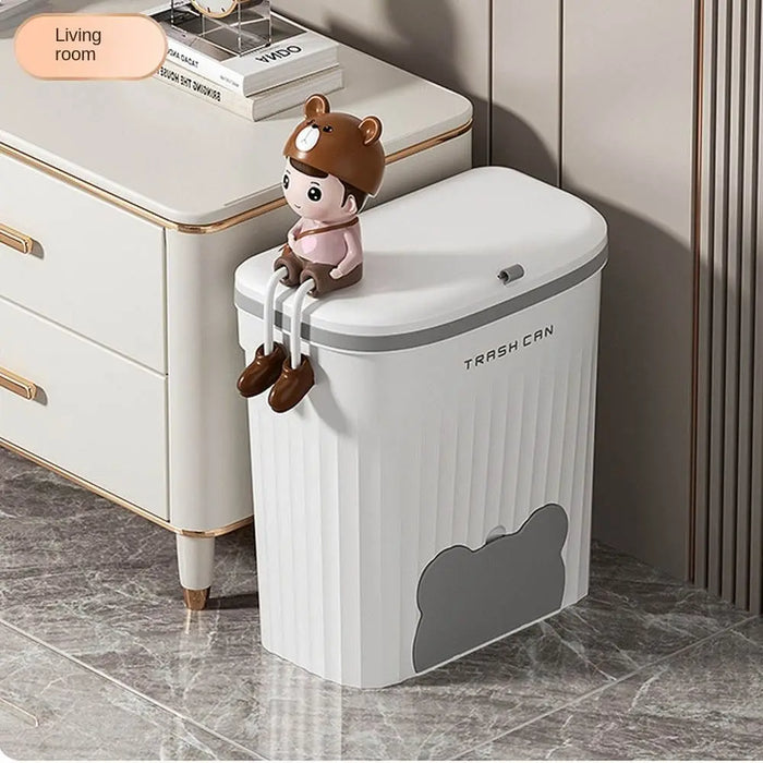 Cabinet Compost Bin with Lid — 6L or 10L, Wall‑Mount or Free‑Standing