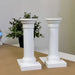 3D Printed Column Bookend (1pc) – Minimalist Desktop Book Stand, White or Black