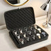 15-Slot Watch Case — Shockproof Foam & Hard-Shell Portable Storage (Black)