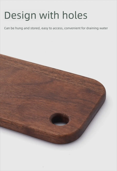 Walnut Double-sided Portable Cutting Board — S & L for 800/1000ml Lunch Box