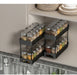 Pull-out 2-Layer Plastic Spice Rack — Large Capacity Kitchen Organiser