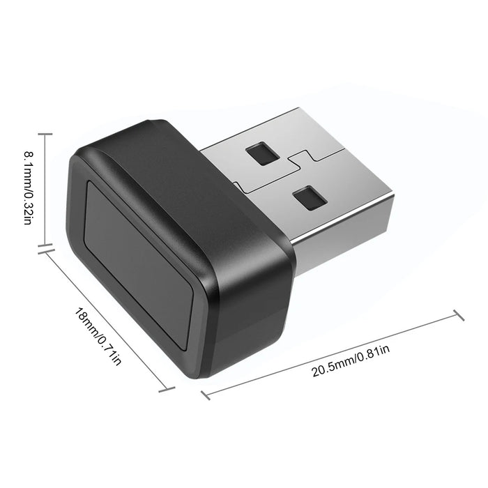USB Fingerprint Key – Windows Hello Biometric Security Dongle for PC & Laptop