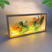 DIY Shadow Box Frame with USB Nightlight – Wood, Acrylic & Resin Display Case, 26×13×6cm