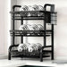 Large 2- or 3-Tier Carbon Steel Dish Rack – Auto-Draining Kitchen Organiser (Black)