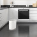 Slim Press-Top Bin with Lid and Wheels — Small Kitchen & Bathroom Waste Basket