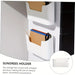 Punch-Free Wall-Mounted Plastic Storage Bin – Single Cabinet Door Organiser (S or L)