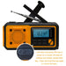 4000mAh Emergency Solar Radio with Hand Crank — AM/FM Weather Radio, LED Reading Light & Phone Charger