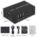 4 Port HDMI KVM Switch 4 in 1 out 4K 60Hz HDMI USB Switch Selector with Desktop Controller for 4 PC Share Monitor Mouse Keyboard