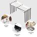 Retractable Stainless Steel Storage Rack – Space-Saving Pot Lid & Plate Holder