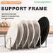Retractable Foldable Stainless Steel Plate & Pot Lid Rack — Adjustable Dish and Tableware Organiser