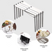 Retractable Stainless Steel Storage Rack – Space-Saving Pot Lid & Plate Holder