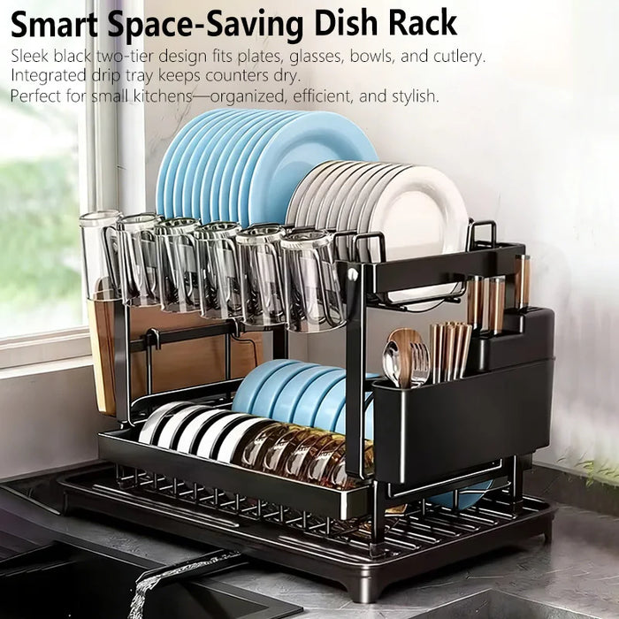Stainless Steel Over-Sink Plate Organiser with Adjustable Drainboard WDJ-6
