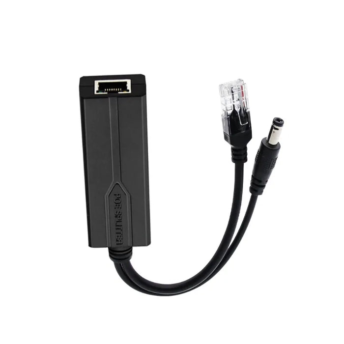 PoE Splitter 48V to 12V/5V IEEE 802.3af Power over Ethernet Adapter (Plug & Play)