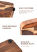 End-grain Acacia Butcher Block Cutting Board with Handle — 395×249×25 mm