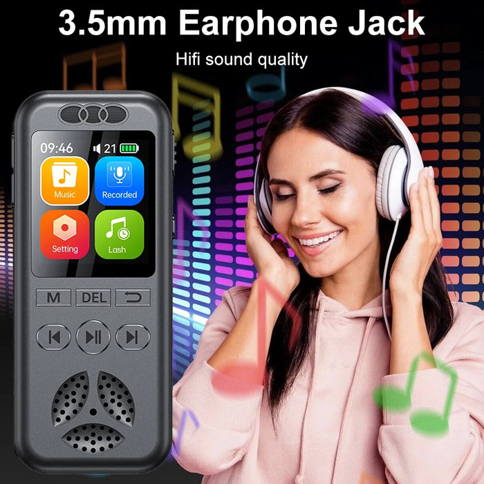 SU7 Digital Voice Recorder — 1536kbps WAV, Voice‑Activated, Up to 72 hrs