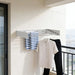 Carbon Steel Invisible Wall-Mounted Clothes Drying Rack — 60cm Hidden Foldable, Heavy-Duty