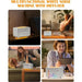 4-in-1 HiFi Bluetooth Speaker — White Noise, Humidifier, Night Light, 8 Nature Sounds (White)