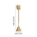 Gold Metal Candle Holder — Aluminium Candlestick for Tables & Events