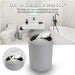 6-Piece Plastic Bathroom Accessory Set — Toothbrush Holder, Dispenser, Soap Dish & More