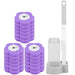 Disposable Toilet Brush Kit — Long Handle, Wall-mounted Holder, Replaceable Heads (24 / 72 pcs)