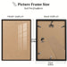 Classic Wood Photo Frame — 21 × 30 cm & 30 × 40 cm, Black or White