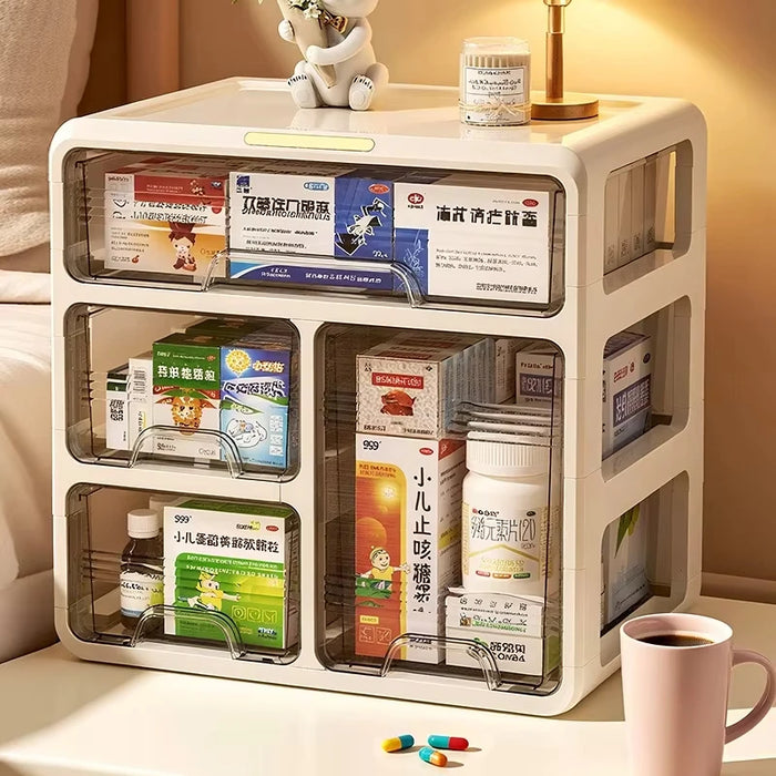 PP Multi-layer Medicine Organiser — Large Capacity Storage Box