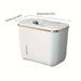 Hanging Bin for Cabinet Door with Lid — Wall-Mounted Kitchen & Bathroom Bin