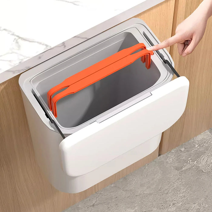 Kitchen Compost Bin — 9L Hanging Bin with Odour-Sealing Lid