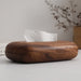 Walnut Wood Tissue Box Cover – Rectangular with Removable Lid, Minimalist Home Décor