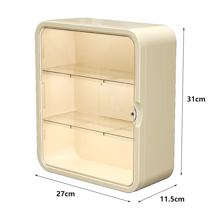 No‑Drill Wall‑Hanging Storage Rack — 3‑ or 4‑Tier PVC Organiser
