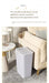 Slim Press-Top Pop-Up Bin — One-Touch Lid, Airtight Odour Lock, 10L